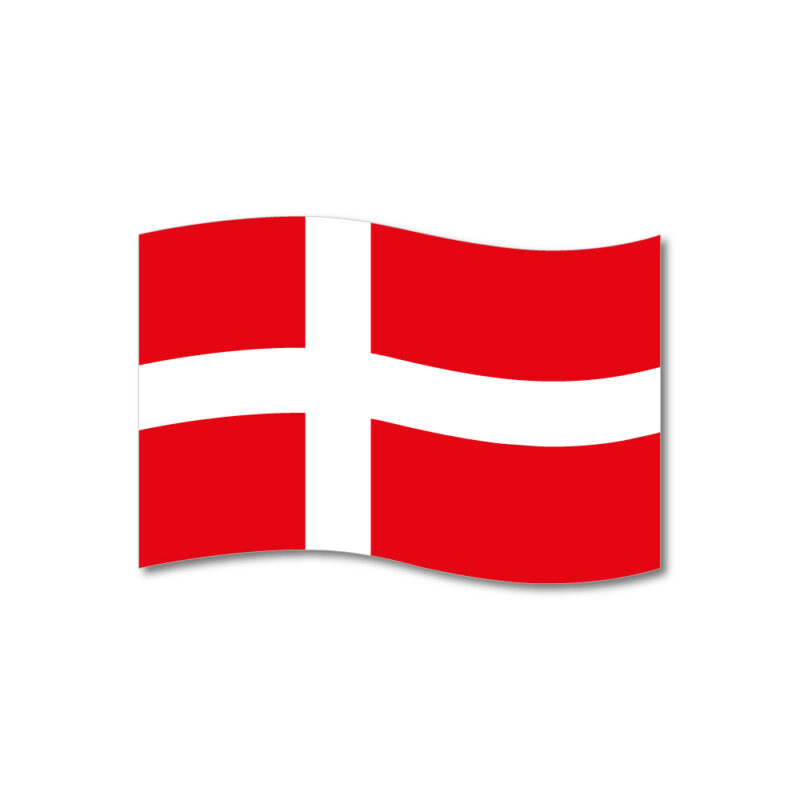 Buet vinyl fødselsdagsflag til ruden 17x25 cm.