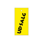 Udsalgs-hængemærker i karton 30x66 mm.