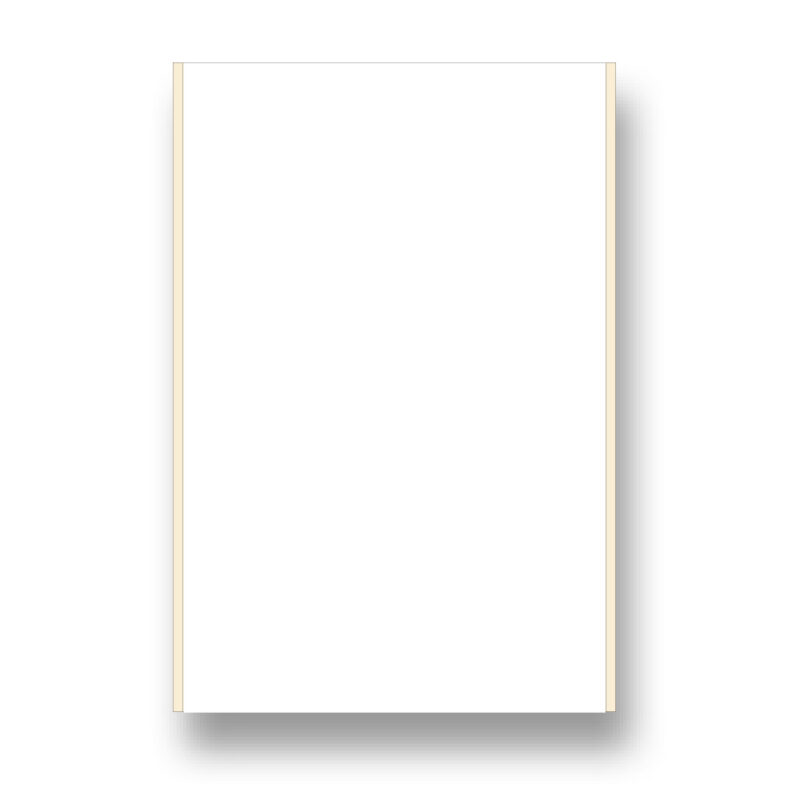 Hvid A4 Laser Gloss etiket ark - 1 ark 200x295 mm.