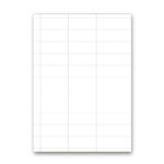 Hvide hyldeforkanter A4 ark - 80 g - 60x25,4 mm.