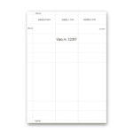 Hvide hyldeforkanter A4 ark - 80 g - 60x25,4 mm.
