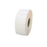 Hvide hængemærker i PP plast m/hul 42x42 mm.
