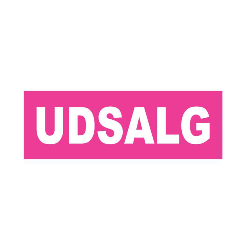 Pink UDSALG vinylstreamers 96x33 cm. – pris pr. stk.