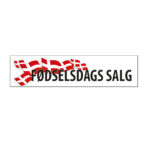 Fødselsdags salg streamer 120x29 cm. – pris pr. stk.