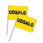 UDSALG - flag på pind - 20x27cm.
