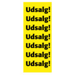 Vinylstreamer udsalg 33x96 cm.