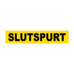 Kombinationsskilt "SLUTSPURT" vinylstreamers - 70x16 cm.