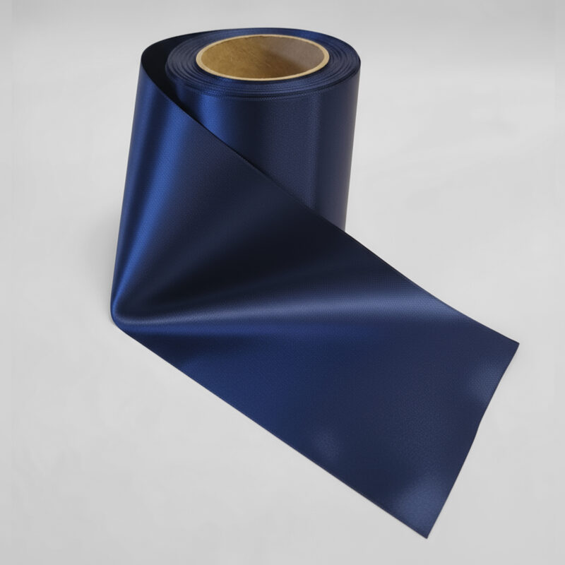 F25 Enzianblå - SOFT Poly satinbånd 75 mm.