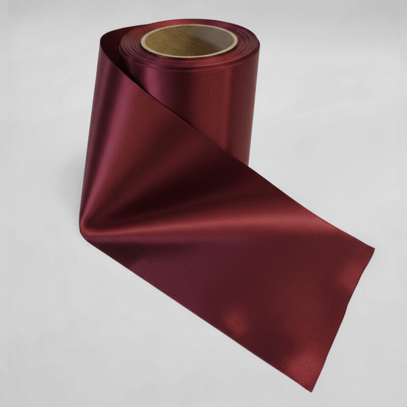 F19 Kardinal Rød - SOFT Poly satinbånd 75 mm.