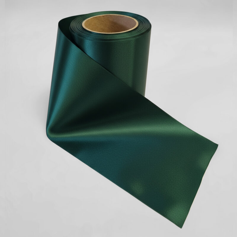 F27 Flaske Grøn - SOFT Poly satinbånd 75 mm.