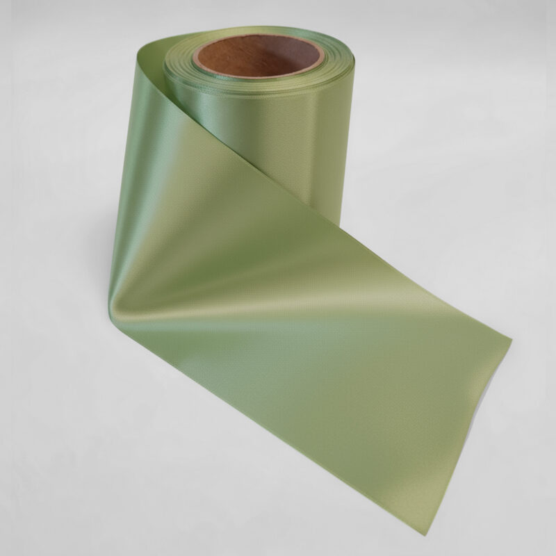 F79 Lysegrøn - SOFT Poly satinbånd 75 mm.