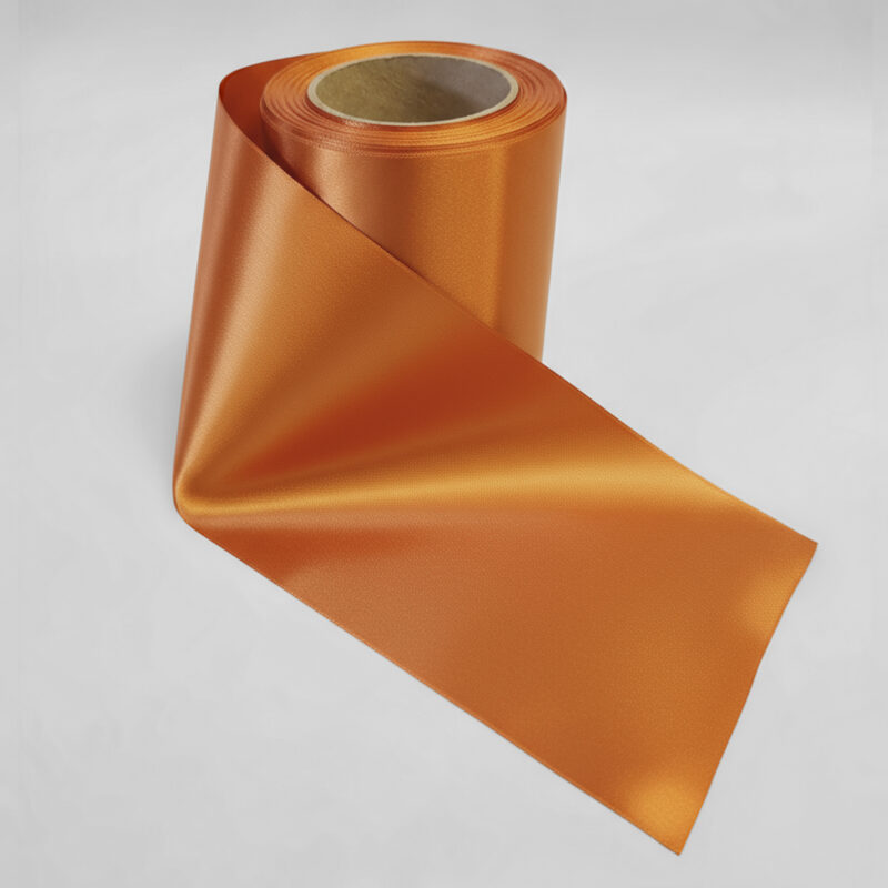 F86 Terracotta - SOFT Poly satinbånd 75 mm.