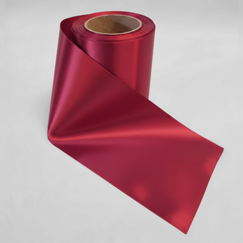 F26 Rød - SOFT Poly satinbånd 75 mm.