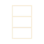 Hvid papirs etiket 39x21 rulle med 1.000 stk.