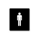 Piktogram Sæt – Sort 6 stk. (200x200 mm & 180x200 mm)