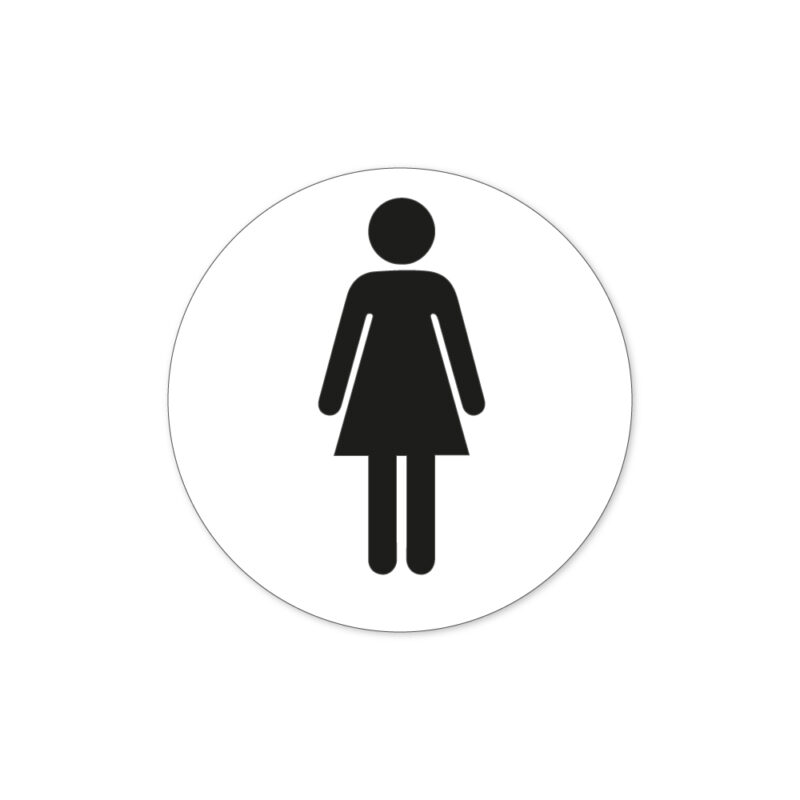 Piktogrammer_Ø10_Dame_hvid