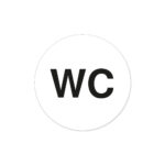 Piktogram Sæt – Ø10 cm 5 stk. (Hvid)