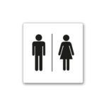 Piktogram Sæt – Hvid 6 stk. (200x200 mm & 180x200 mm)