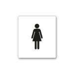 Piktogram Sæt – Hvid 6 stk. (200x200 mm & 180x200 mm)