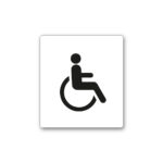 Piktogram Sæt – Hvid 6 stk. (200x200 mm & 180x200 mm)