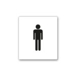 Piktogram Sæt – Hvid 6 stk. (200x200 mm & 180x200 mm)