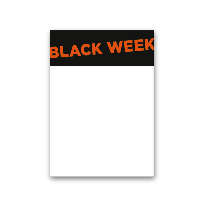 Black Week kartonskilt A3