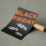 Black Friday gadeskilt m/procenter (Rød)