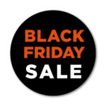 Black Friday Sale rudesticker til vinduet Ø32 (Rød)