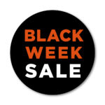 Black Week Sale rudesticker til vinduet Ø32 (Rød)