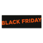 Black Friday vinylstreamer til vinduet (Rød)