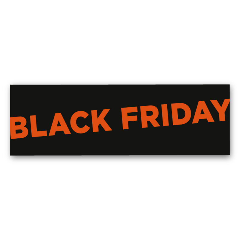 Black Friday vinylstreamer til vinduet (Rød)