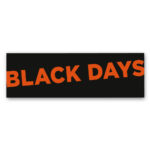Black Days vinylstreamer til vinduet (Rød)