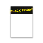 Black Friday kartonskilt A3 (Gul)