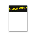 Black Week kartonskilt A3 (Gul)