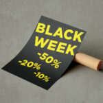 Black Week gadeskilt m/procenter