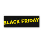 Black Friday vinylstreamer til vinduet (Gul)