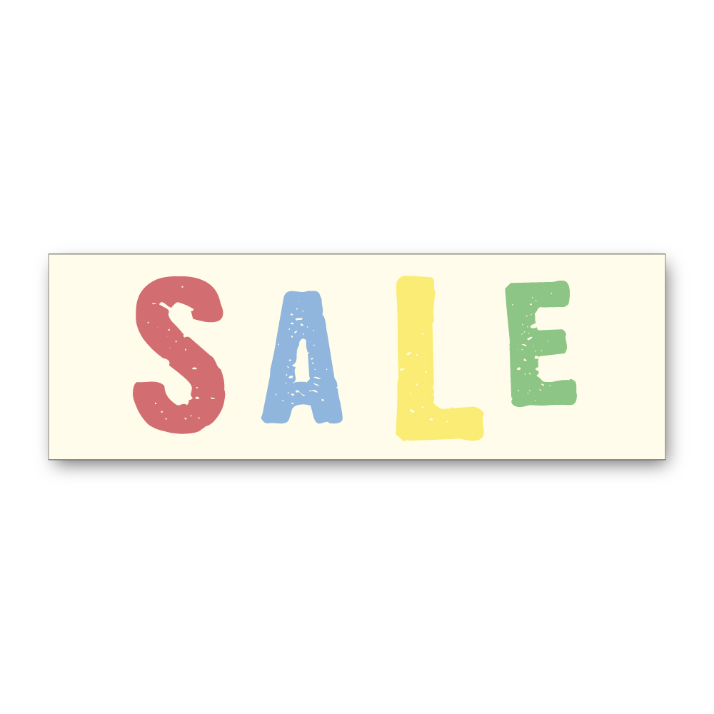 SALE Color vinylstreamer 90x30 cm. – pris pr. stk.