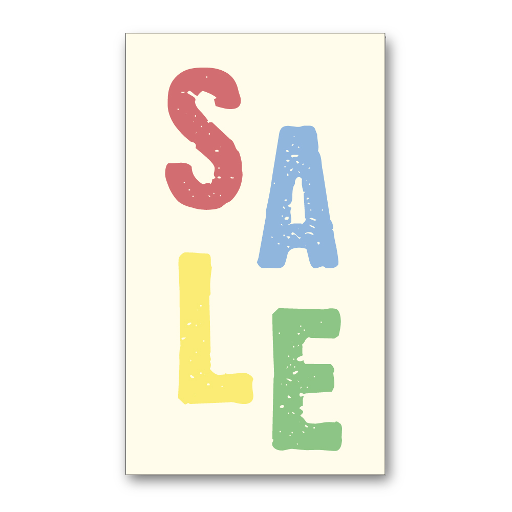 SALE Color vinylstreamer 40x70 cm. – pris pr. stk.