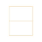 Hvid Thermo etiket 100x60 mm - rulle med 1.000 stk.