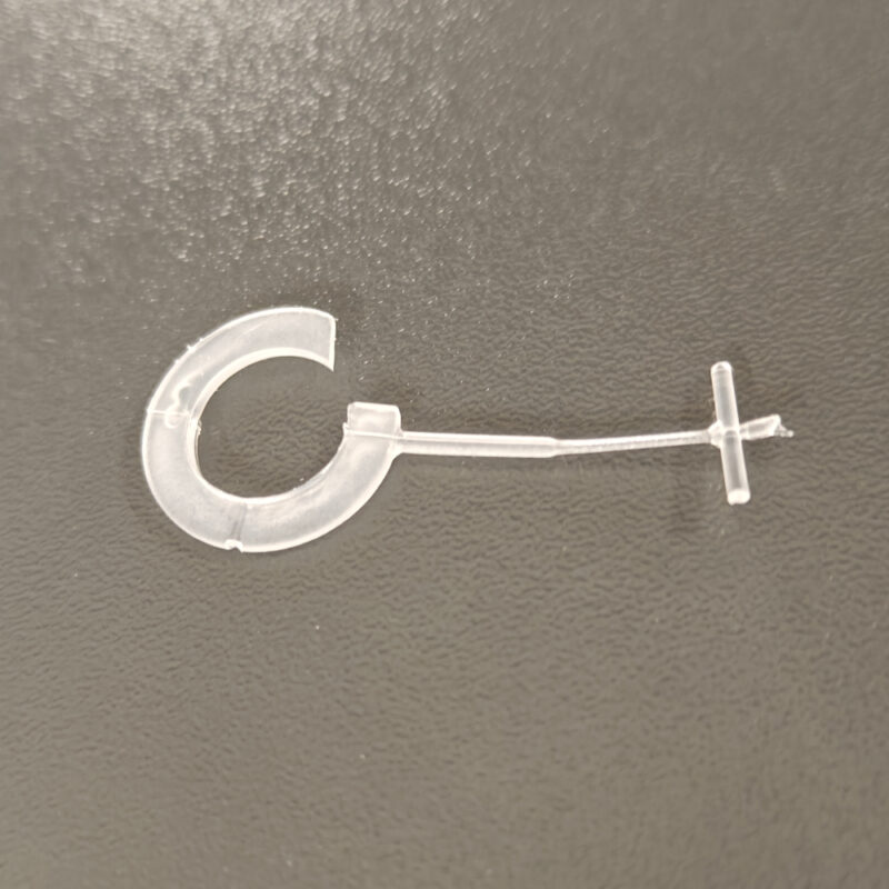 Tekstilsnor natural med krog - 15 mm.