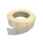 Hvid Rund Etiket – Ø16mm Halvblank Papir med 1000 stk.